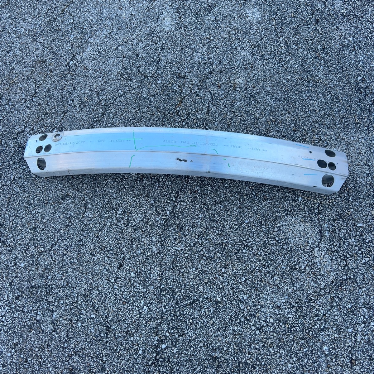 2020-2023 Tesla Model Y Rear Bumper Reinforcement Impact Rebar Oem
