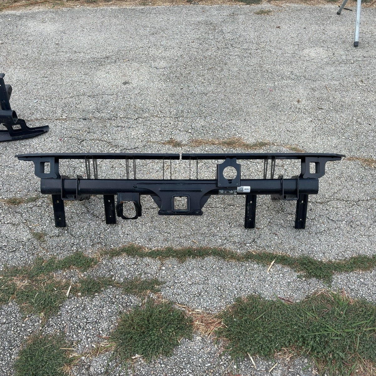 GM rear bumper reinforcement with hitch
