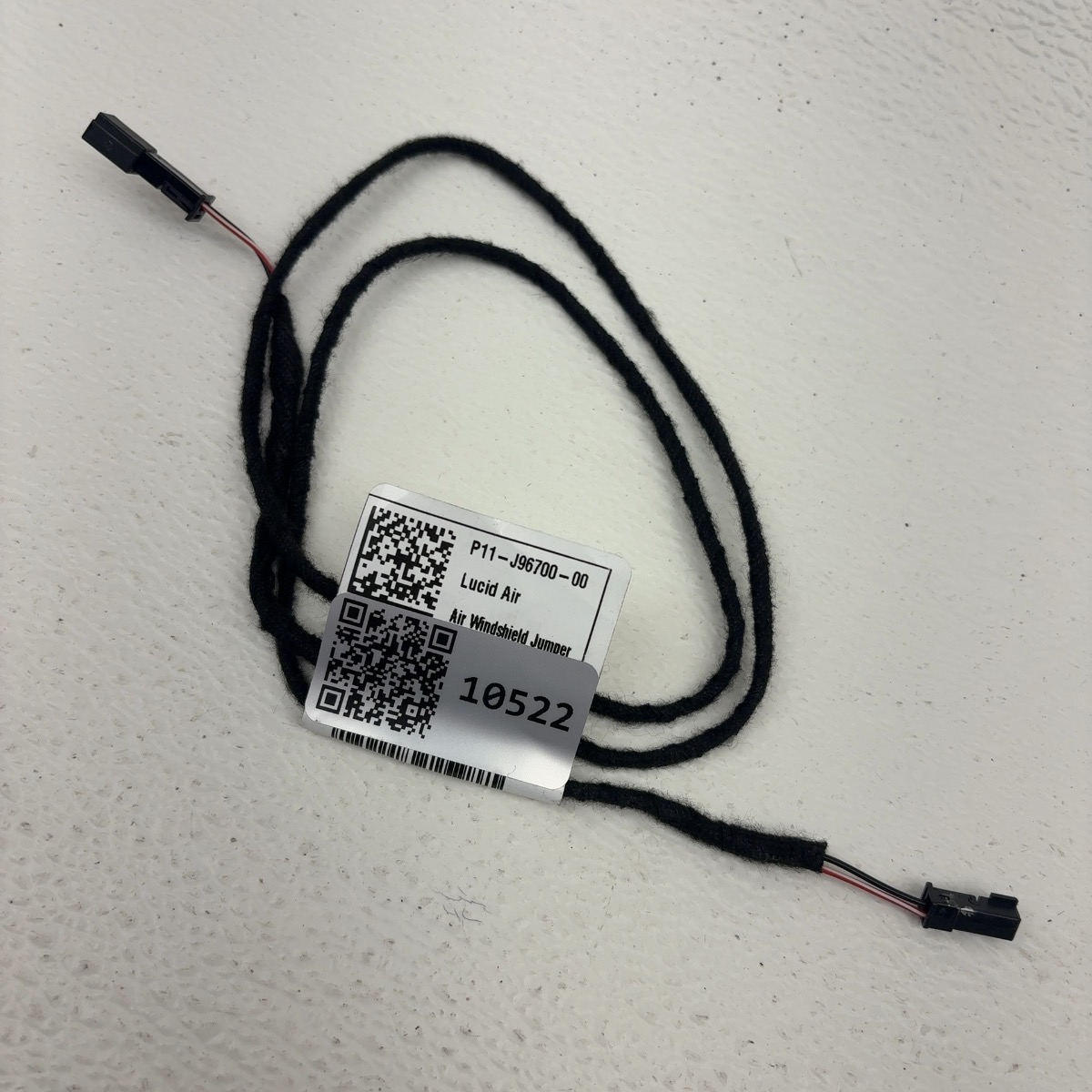 Lucid Air windshield jumper harness